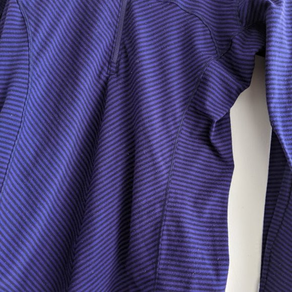 Columbia Purple/Black Striped Half-Zip Pullover S - Picture 2 of 9